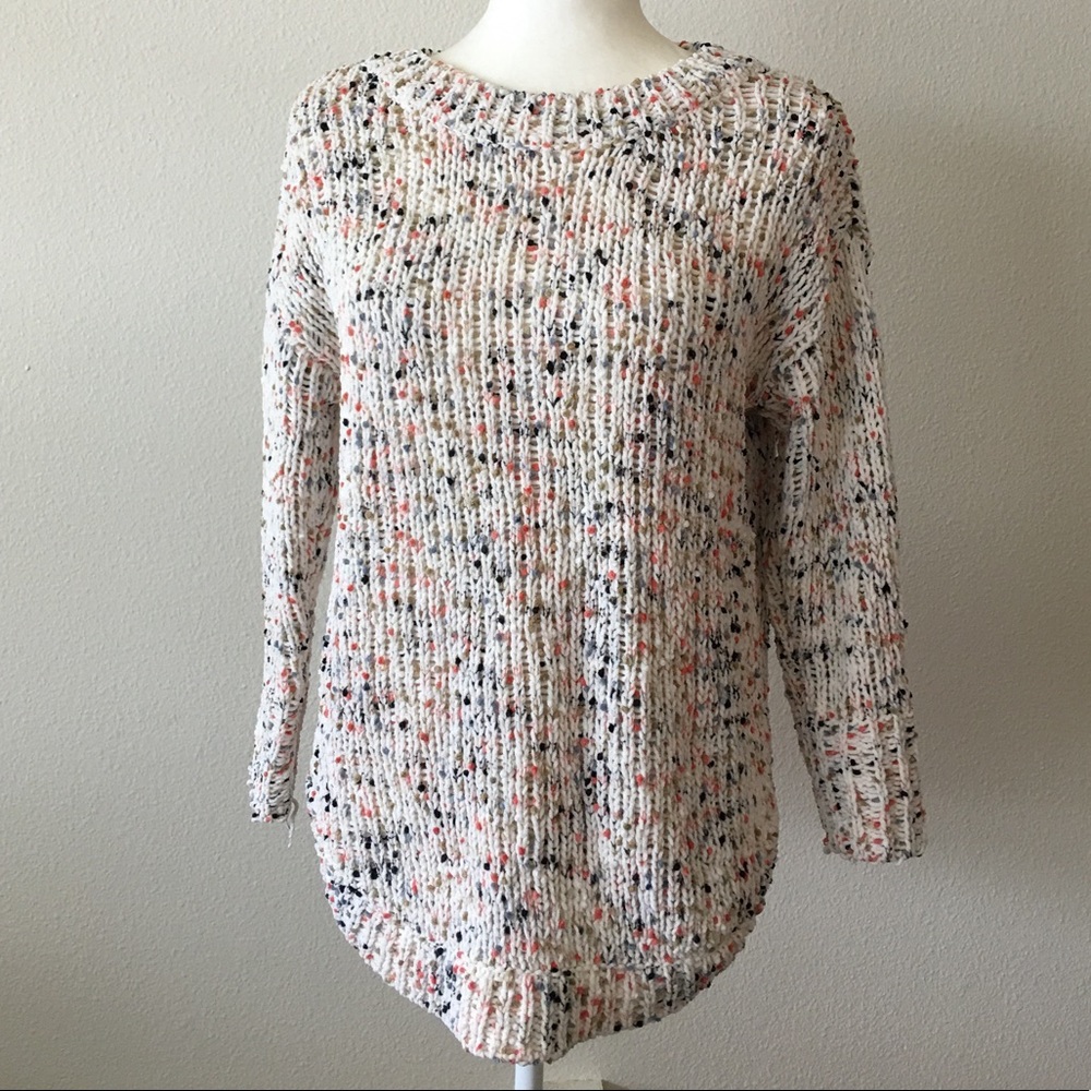 Cozy Multicolored Crocheted Sweater